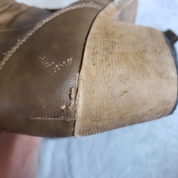 Wet Seal western boot woman's size 6.5 faux leather tan - Picture 6 of 9